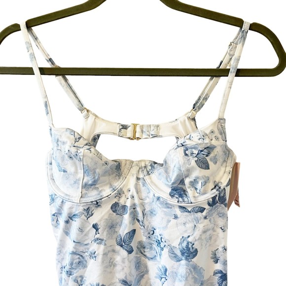 NWT Victoria’s Secret Essentials Floral Wicked Underwire One Piece Swimsuit Sz M - Picture 5 of 8